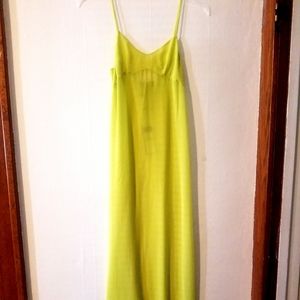 BCBG Maxazria Deanne  Maxi  sheer Slip  Dress